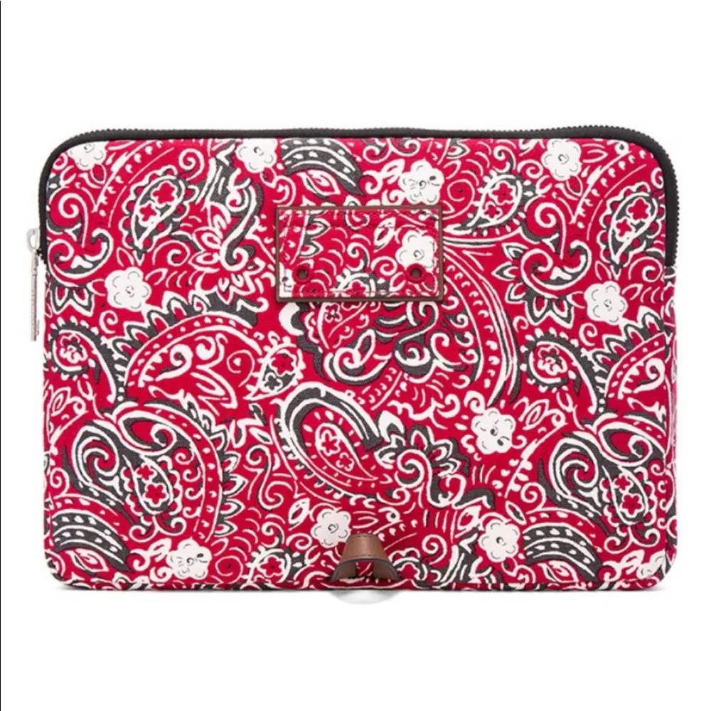 Marc Jacobs Paisley 13" Computer Case in Chili Pepper Multi NEW - Image 2