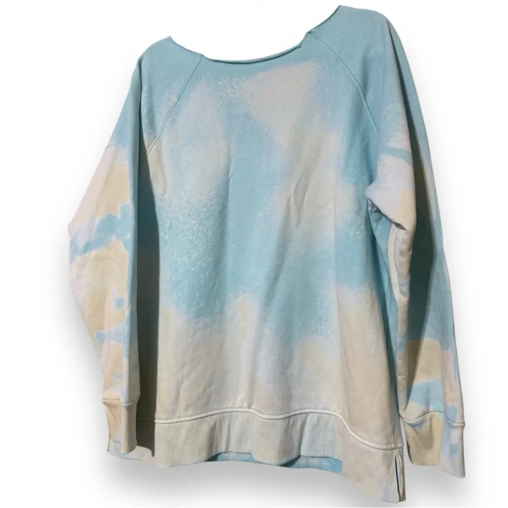 Outer Banks Pogue Life Sweatshirt P4L size 20 off the shoulder Blue and Cream - Image 2