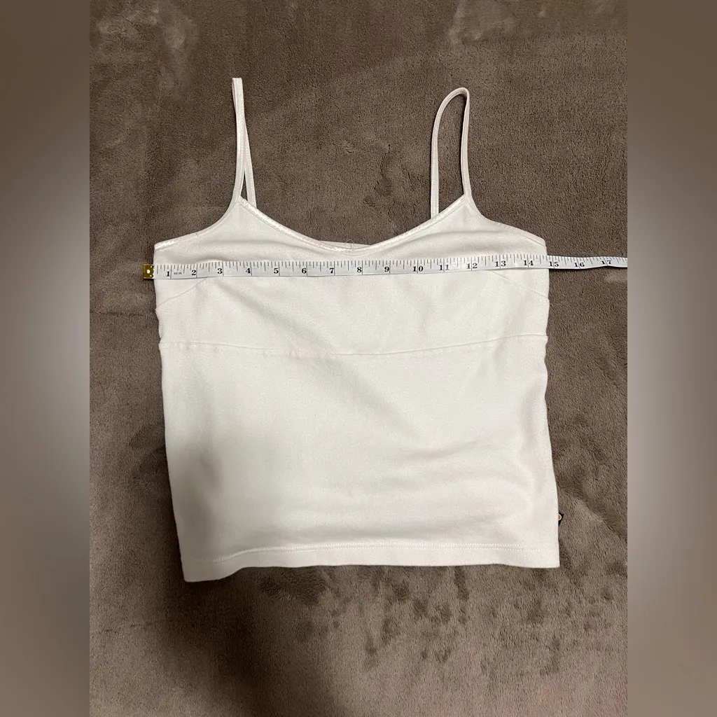 BLUE ASPHALT Basic White 100% Cotton Women’s Tank Top Lined Sz L EUC Size L - Image 6