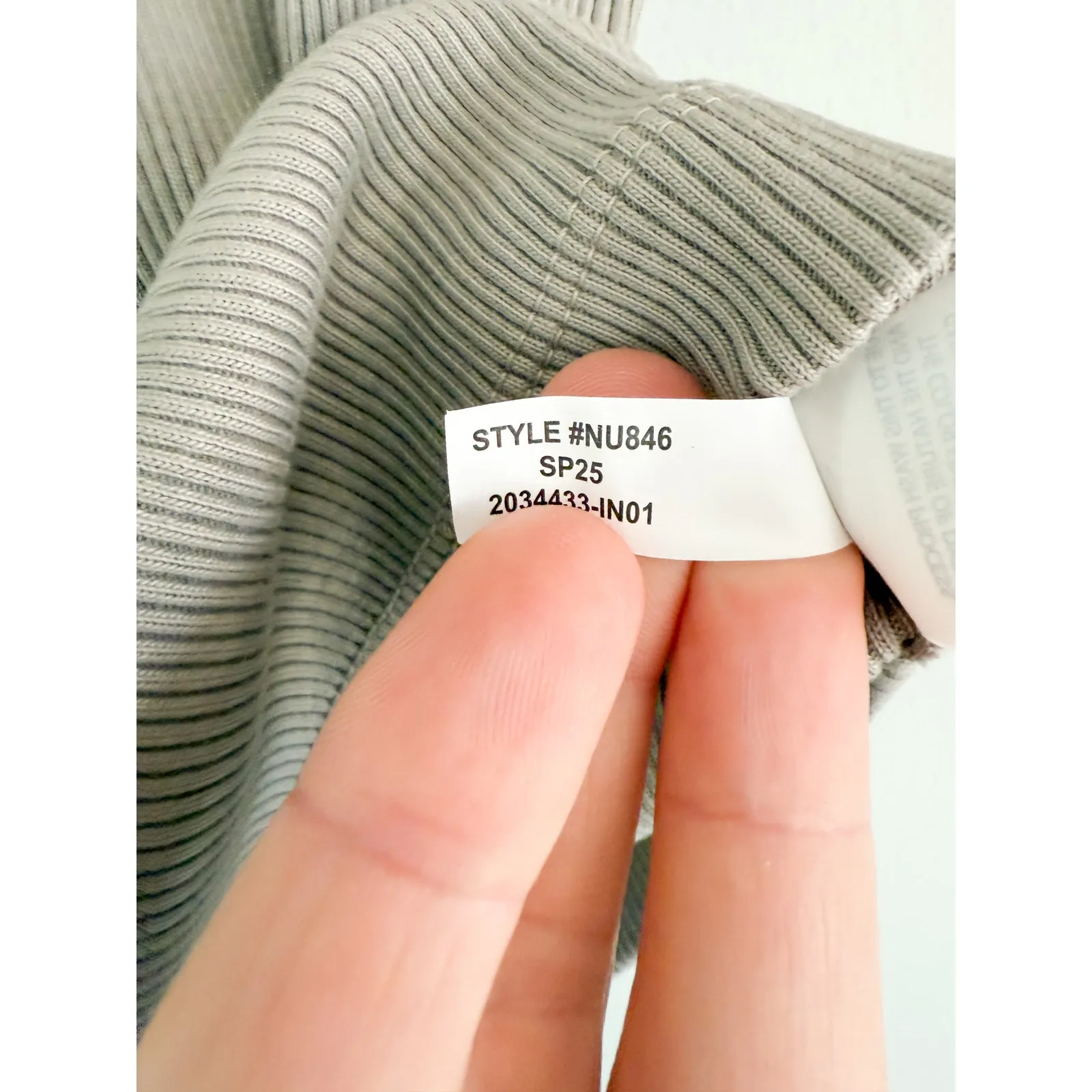 Madewell | NWT Garment-Dyed Ribbed Crewneck Pocket Tee Burnished Grey | XXS - Image 9