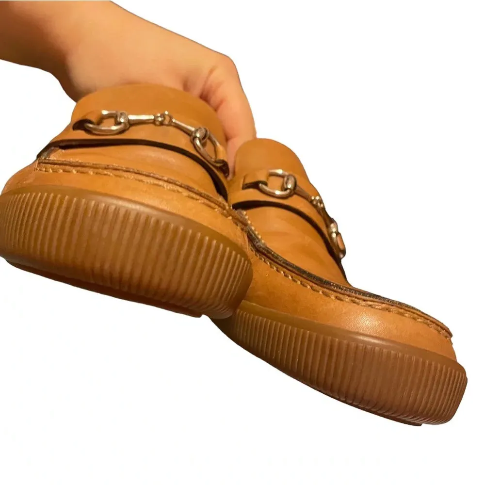 GUCCI WOMENS LEATHER LOAFERS - Image 3