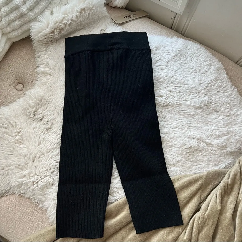 Fear of God Essentials Cotton Blend Rib Bike Shorts in Black Size XSmall NWT - Image 12