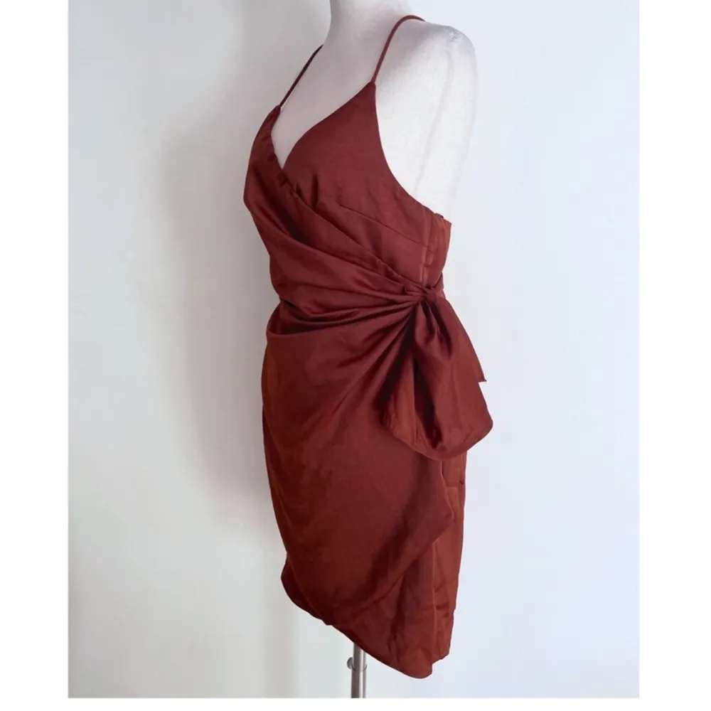 brown wrap dress If The Gown Fits Mini Dress Chocolate medium 6 - Image 13