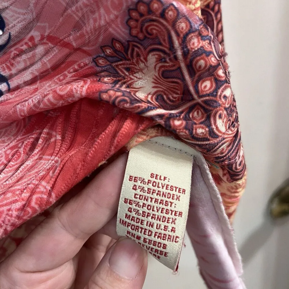 Reba Women Top Sz M Blouse Vintage Rhinestuds Embellished USA Batwing sleeves - Image 5