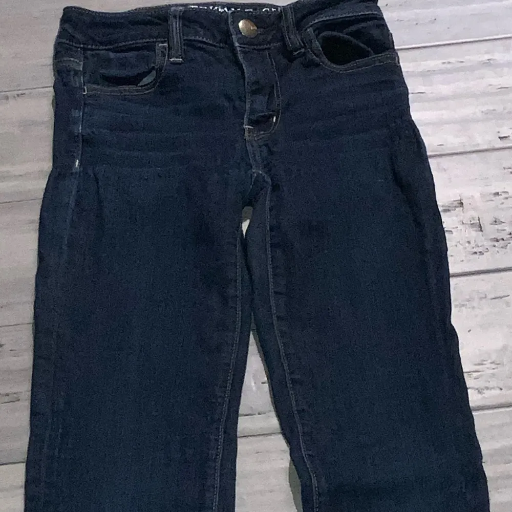 American Eagle Dark Wash Stretch Jeggings Size 00 - Image 3