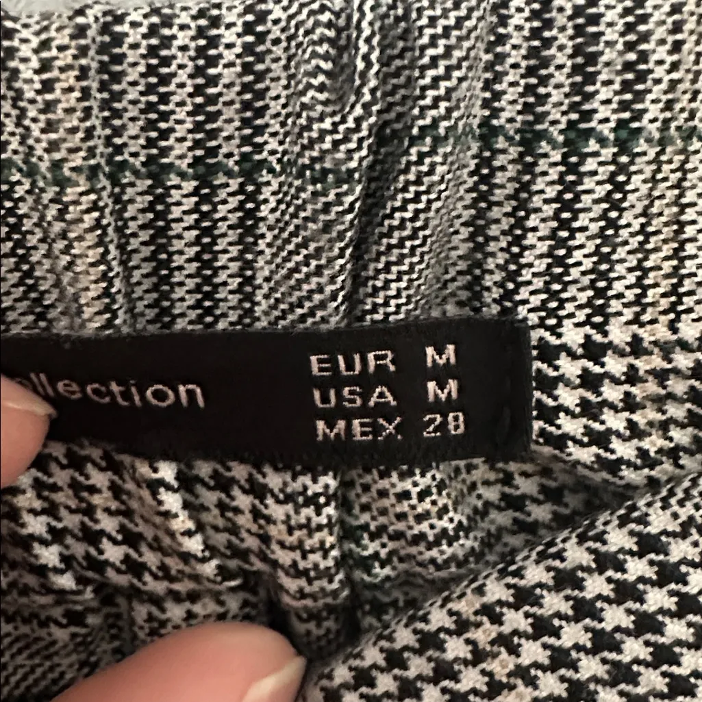 ZARA Trafaluc Plaid‎ Side Stripe Pants - Image 4