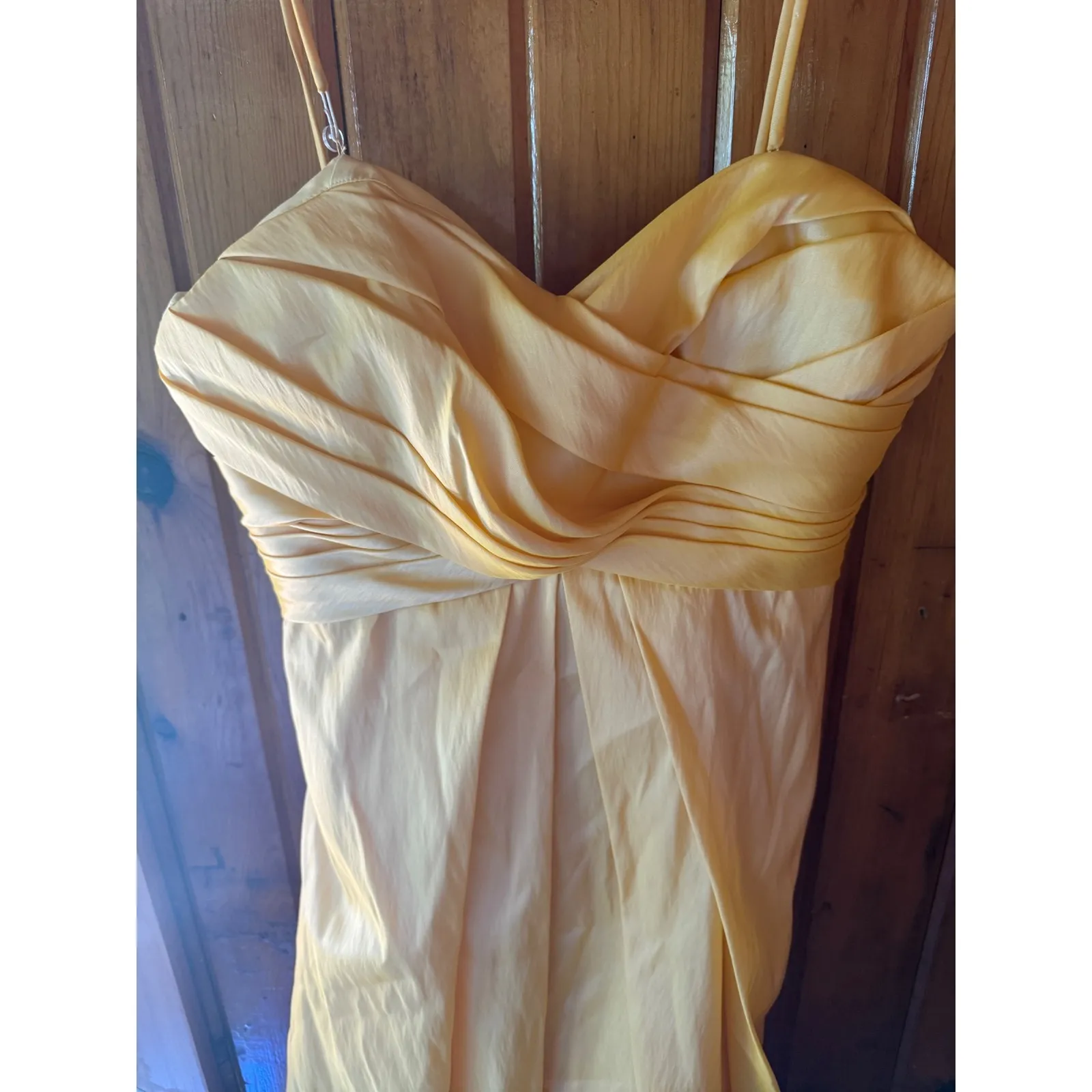 Yellow Cocktail‎ Dress Strapless Party Dress Formal Occasion Dress size 2 - Image 3