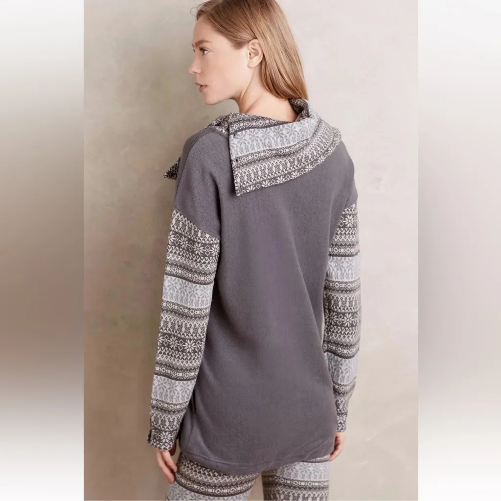 Anthropologie Saturday Sunday Fairisle Studio Sweater Set Gray Size XS - Image 2