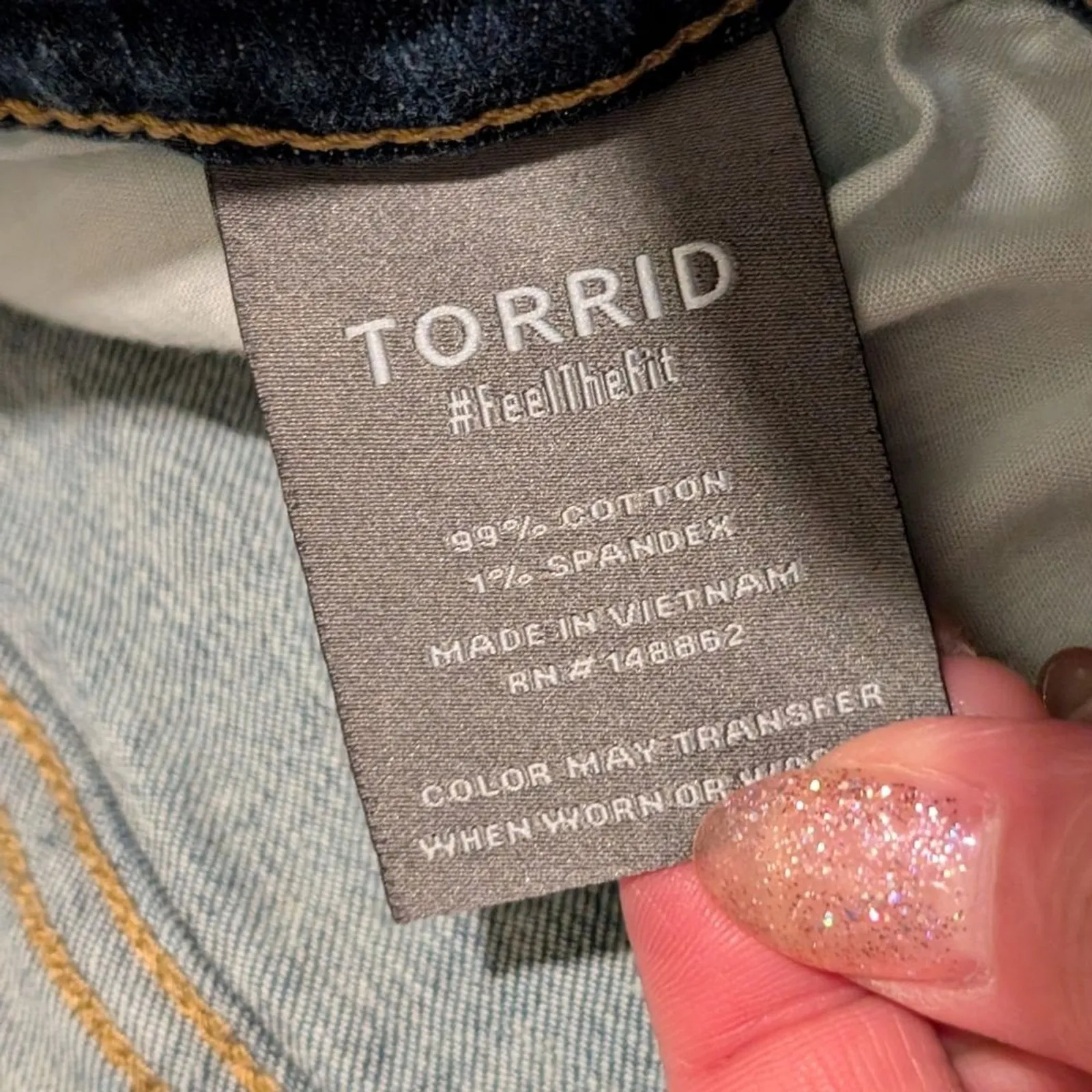 Torrid‎ Jeans Plus 18 Perfect Boyfriend Ankle Denim Pants Straight Leg Stretch - Image 3