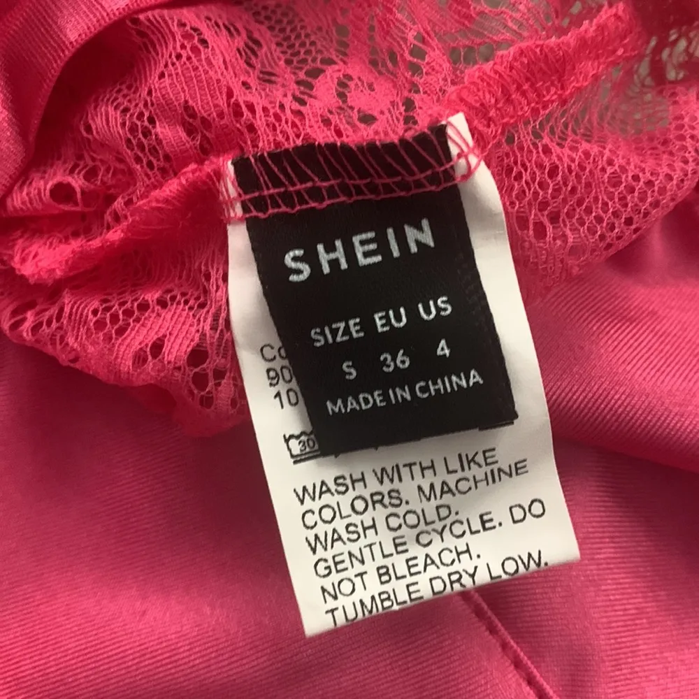 Shein pink lace bralette - Image 4