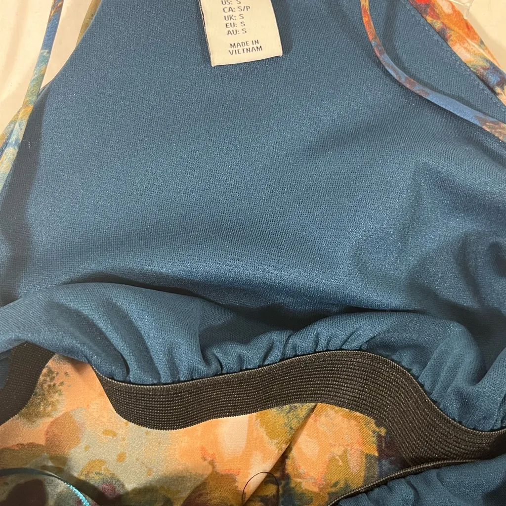 Nicole Miller New York Floral Slip Maxi Dress With Pockets Small Fall Colors NWT - Image 7