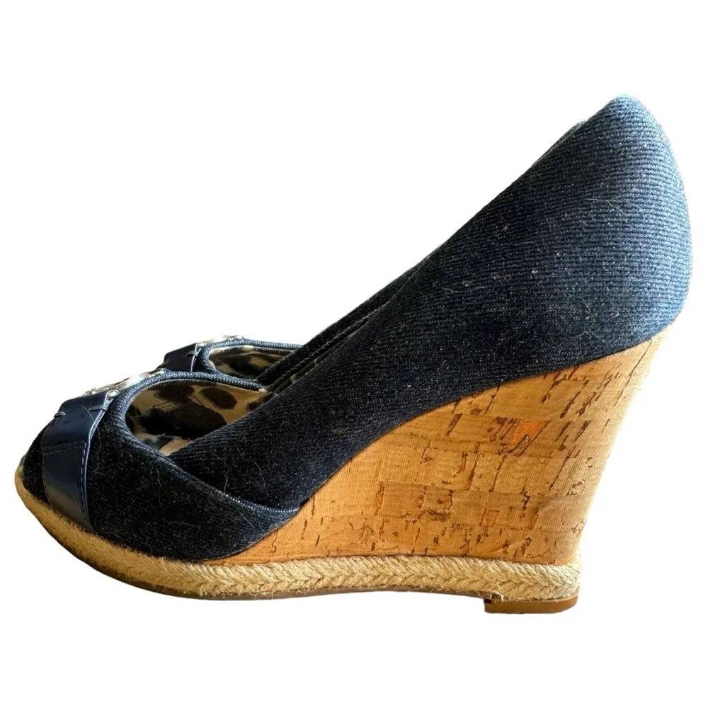 Arturo Chiang Ralin Espadrille Peep Toe Wedge Heel Sz. 7.5 M - Image 2