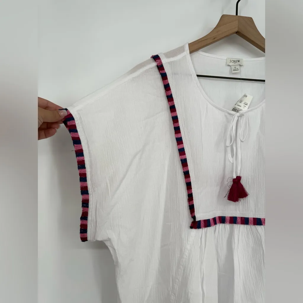 J.Crew Fringe Beach‎ Tunic Size L - Image 5