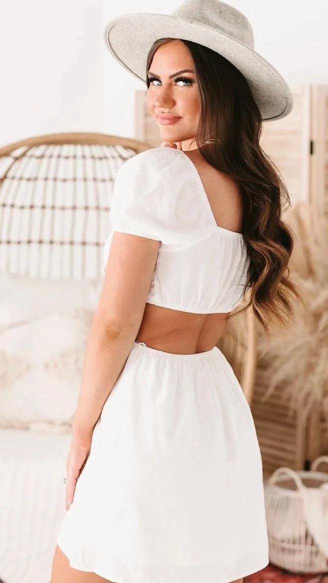 Nanamacs Boutique White Cutout Dress - Image 3