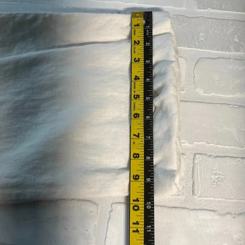 Lauren Ralph Lauren Trousers Pants Womens 14 Ivory‎ 100% Linen Wide Leg Lined - Image 16