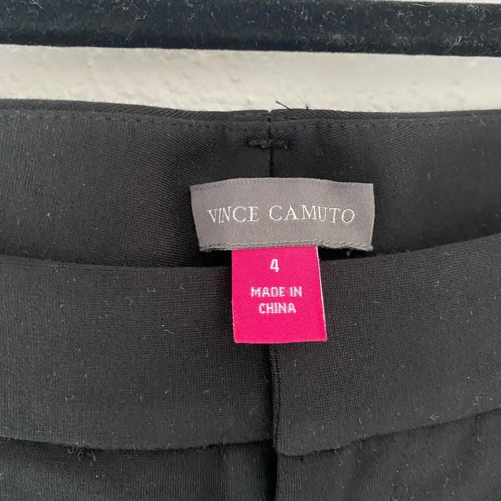 Vince Camuto Straight Leg Trousers Black Size 4 - Image 3