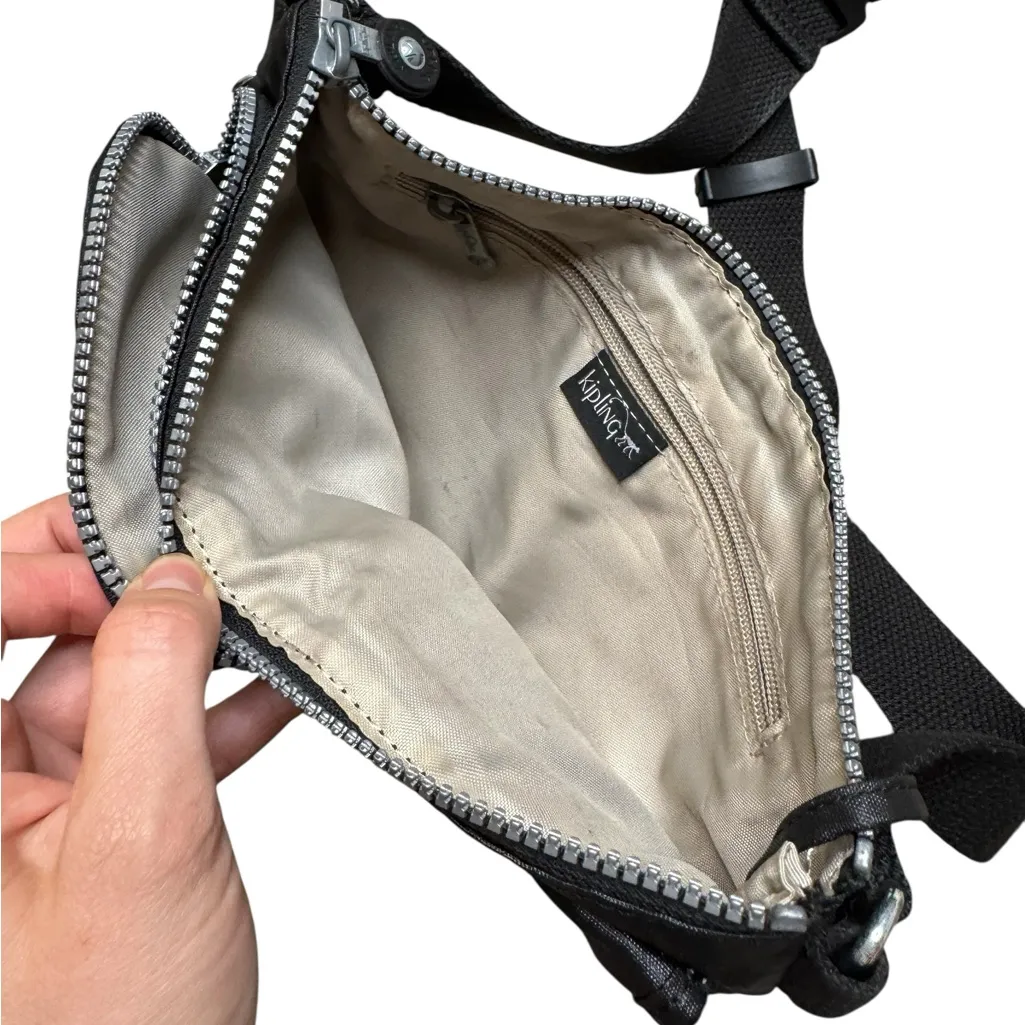 Kipling Women’s Presto Convertible Waist Bag – Black Nylon Crossbody/Fanny Pack - Image 4