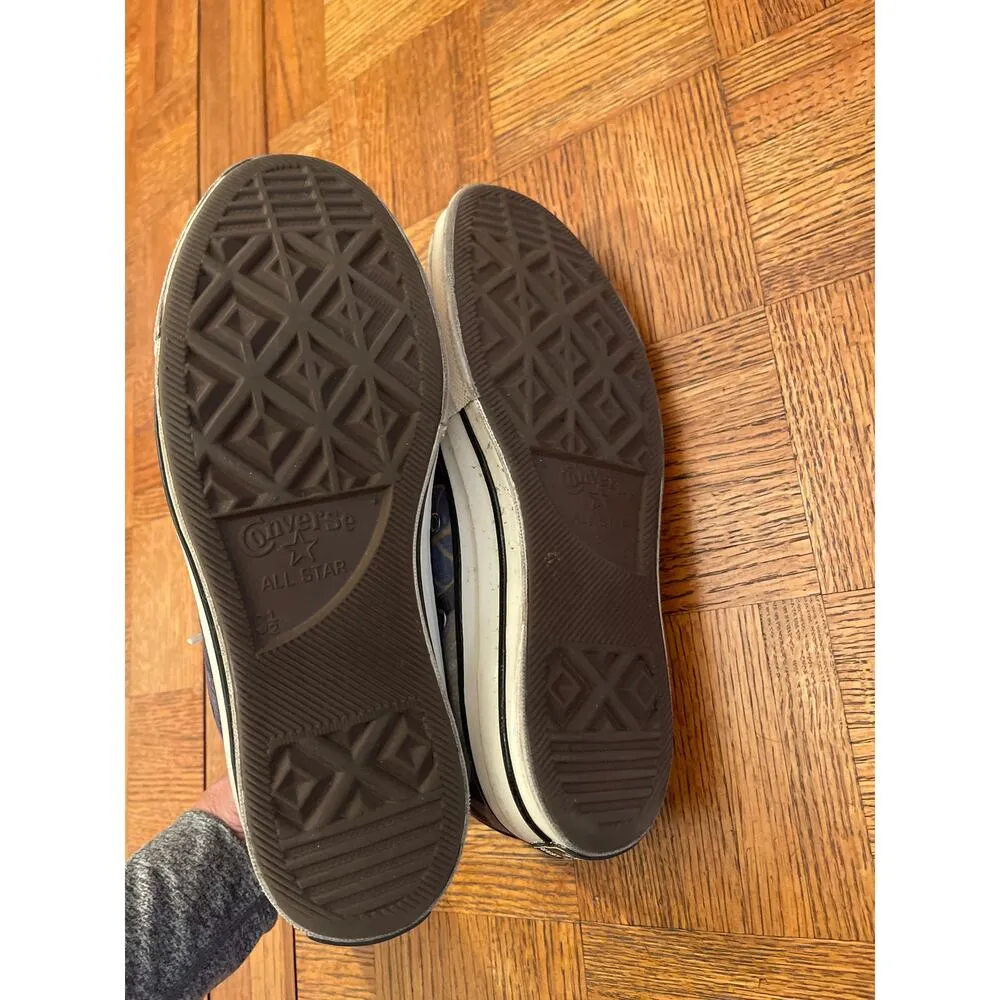 Converse Chuck Tayloe tropical leaf print high tops size 8.5 - Image 6