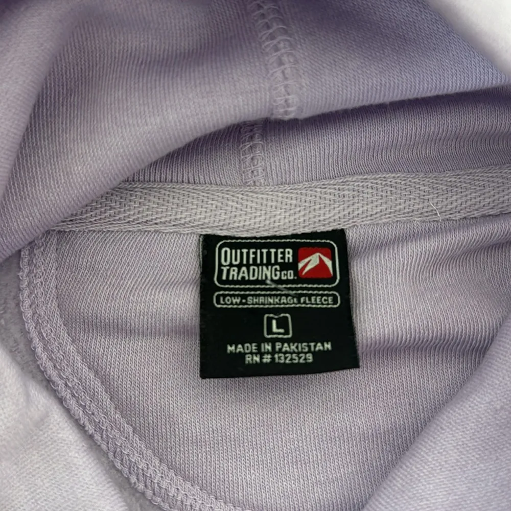 Park City Utah lavender purple mock turtleneck long sleeve pullover hoodie Size L - Image 4