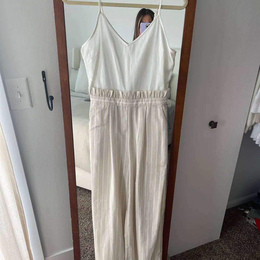 Lydelle Jumpsuit - cream and tan - Image 3