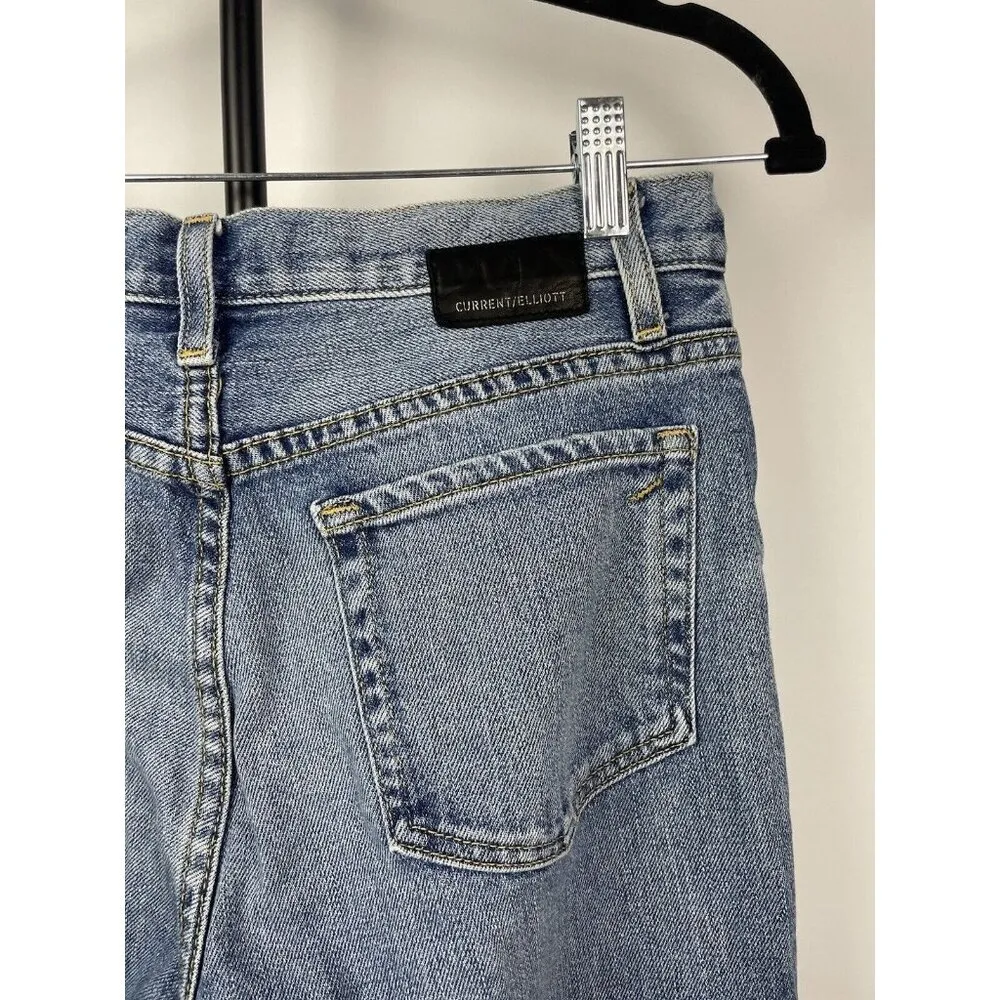 Current Elliot Blue Straight Leg Tapered‎ Denim Jeans Size 27 - Image 6