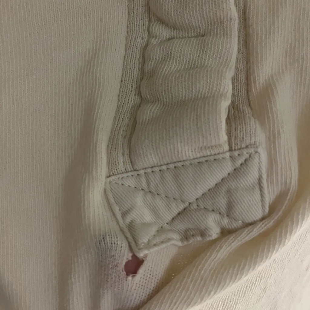 BDG Cream Long Sleeve Crop Top - Image 3