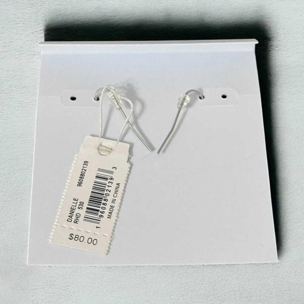 NWT! Kendra Scott Danielle Silver Statement Earrings in Lilac Abalone - Image 5