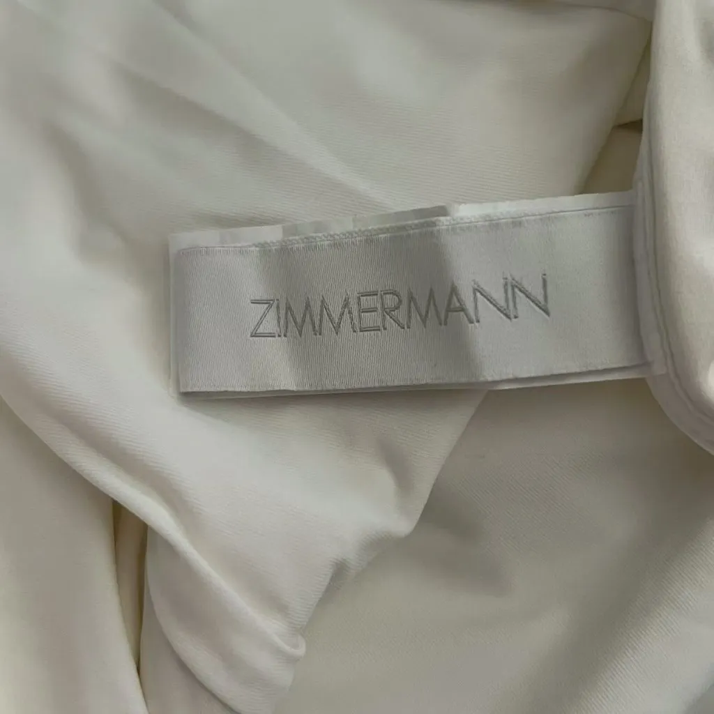 NWOT Zimmermann TEDDY PLUNGE 1PC in IVORY PAISLEY Swimsuit Size 2 - Image 10