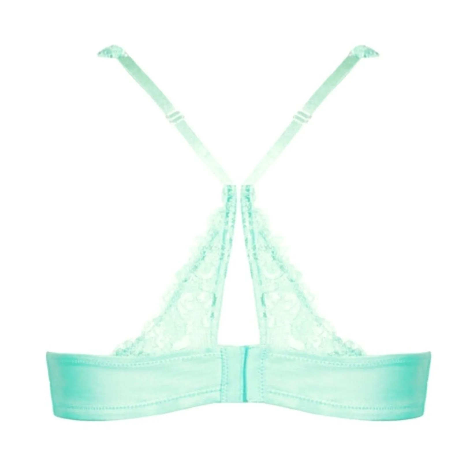 City Chic Fox & Royal Bralette Bra Plus 18 2X Zoey Mint‎ Leaf Lace Racerback NWT Green - Image 5
