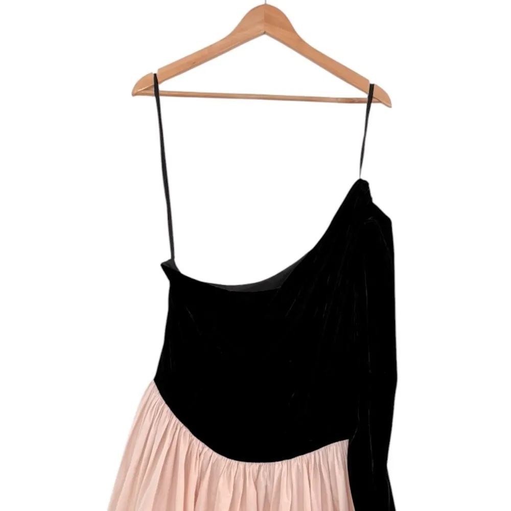 ANTONIO MELANI BORN ON FIFTH BLAIR ONE SHOULDER VELVET & TAFFETA DRESS Size 10 - Image 9