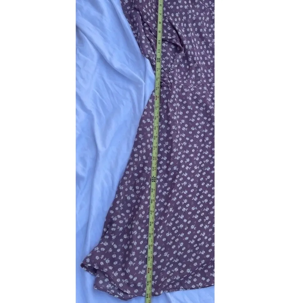 Vintage Monteau Women’s Sz M White Daisies Dotted Stretch Knee Length Dr… - Image 3