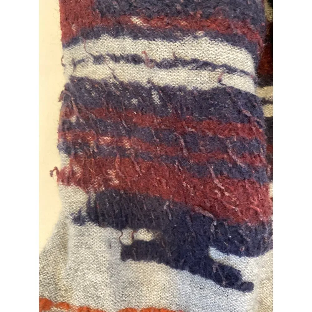 Lucky Brand Open Front Southwestern Style Boho Cardigan Sweater Sz Lg Cotton - Image 7