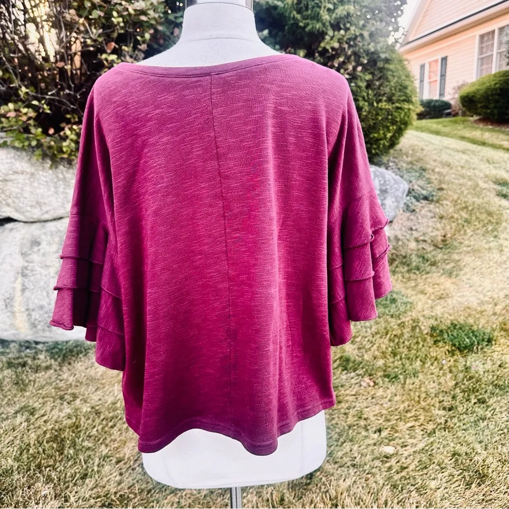 a.n.a A New Approach Deep Ruby Petite Top - Image 10