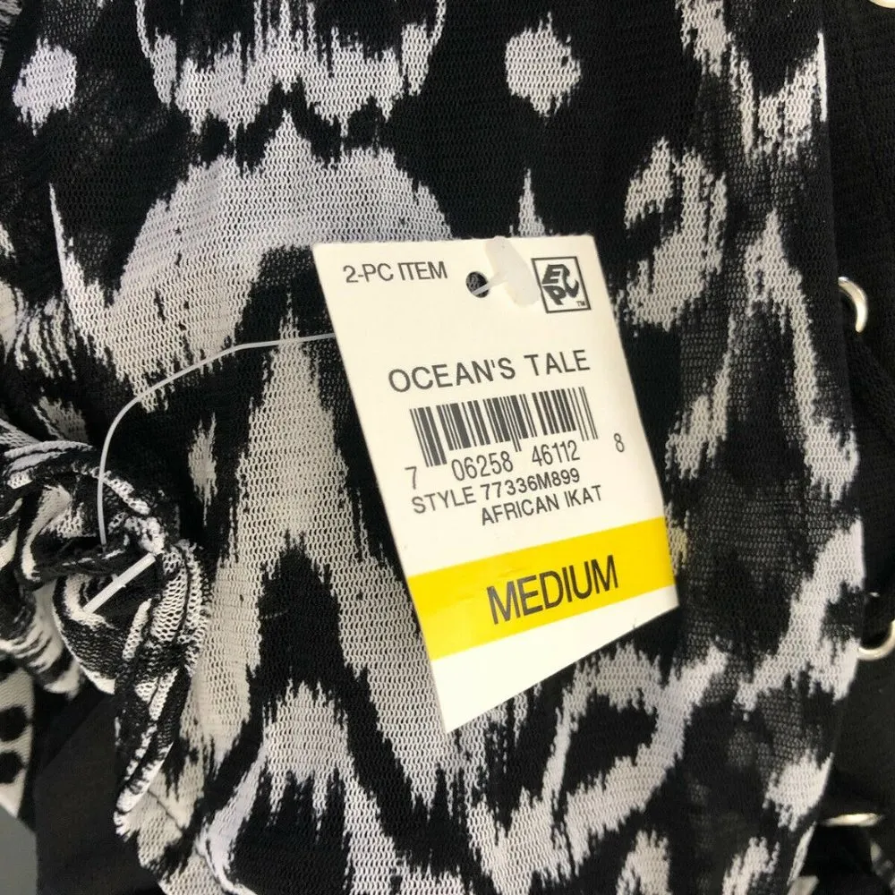 Inc International Concepts Black White African Pri Size M - Image 4
