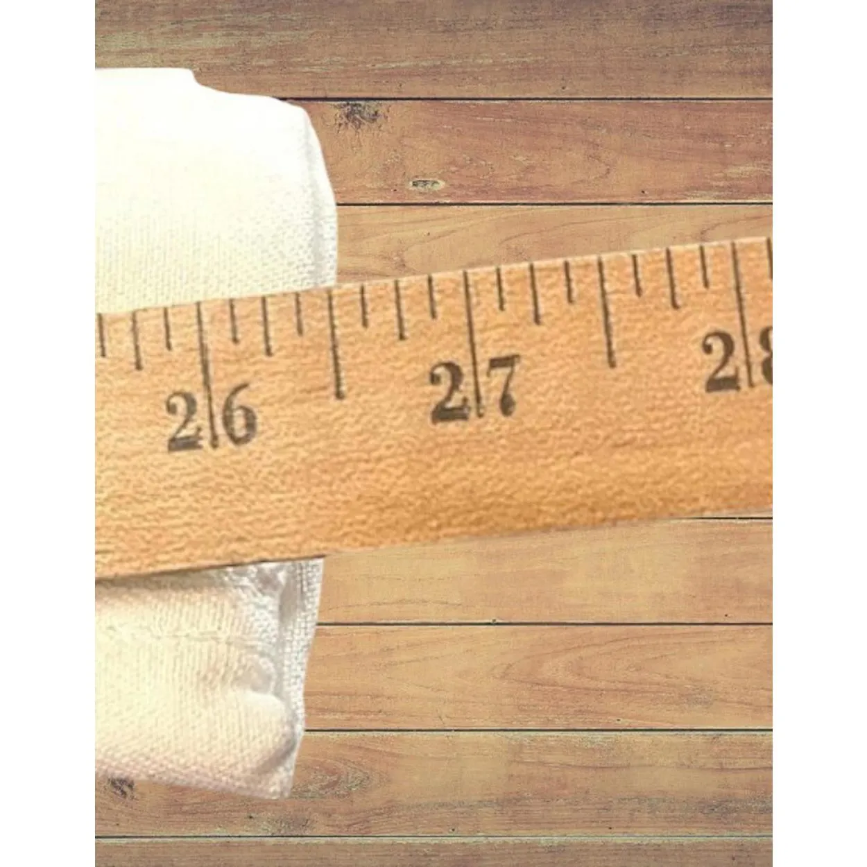 GB Off White Denim Pants Tie Waist Rolled Cuffs Smart Casual Size 31 - Image 8