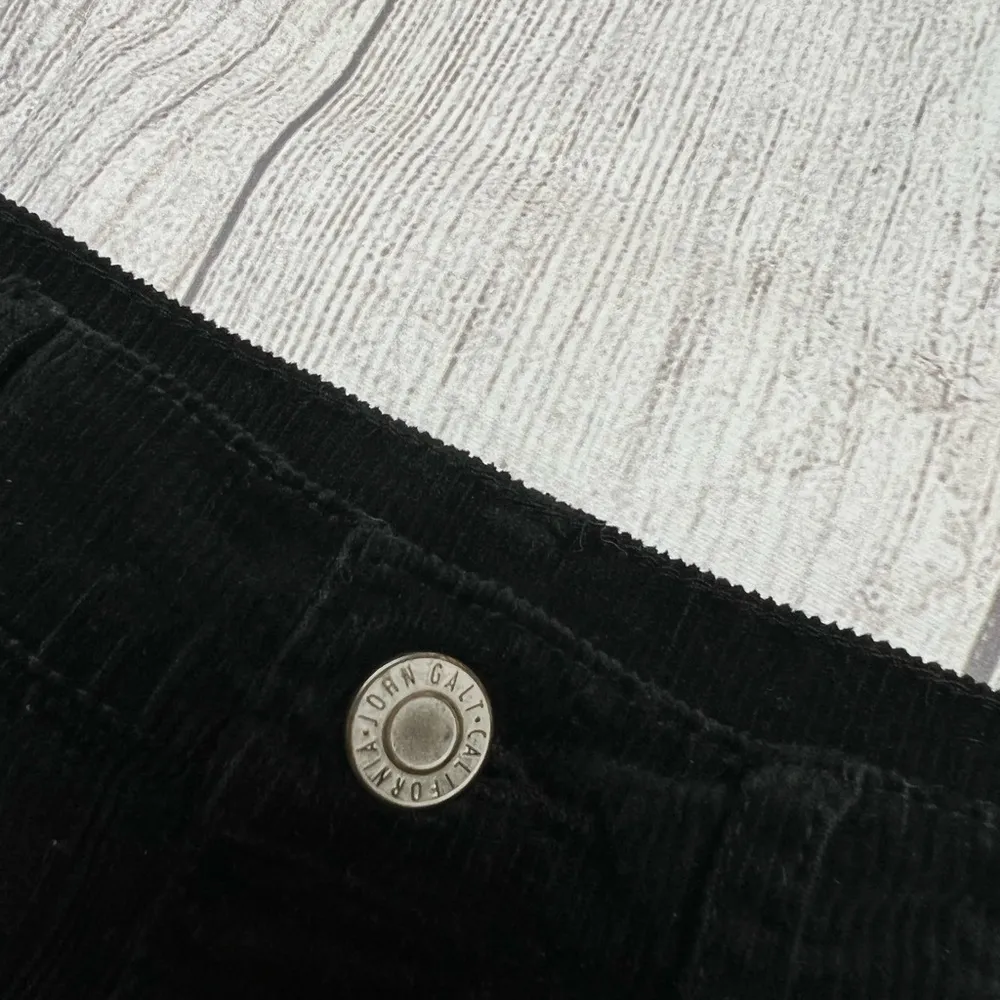 Black corduroy fringe skirt - Image 4