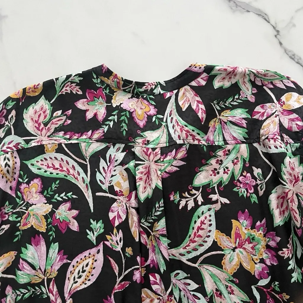 Isabel Marant Etoile Catshell Tunic Top Cotton Floral Size 42 Boho Chic Blouse - Image 8