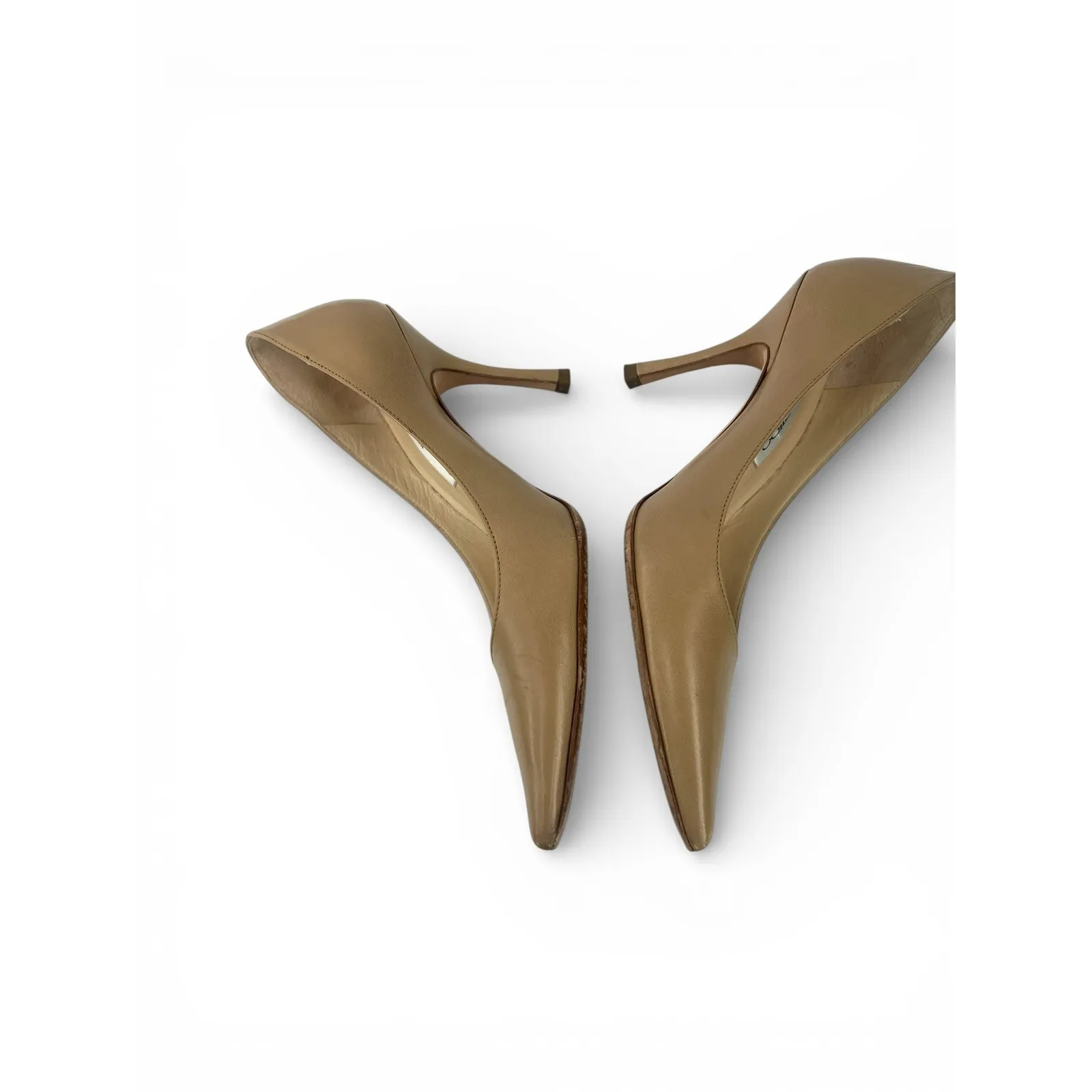 Jimmy Choo 36 6 Love 85 pump heels Pointed-toe stiletto beige nude Romy designer - Image 7