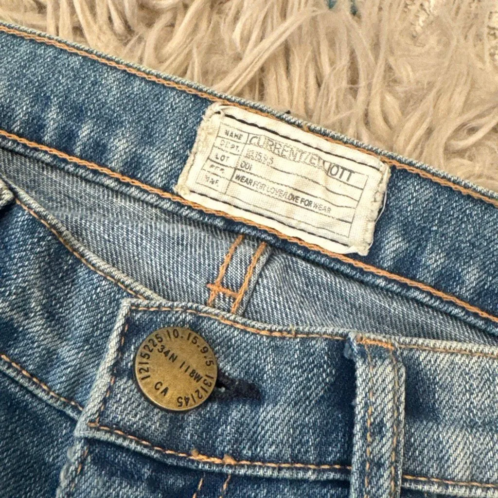 Current/Elliott Current Elliott sample cheetah stripe jeans - Image 2