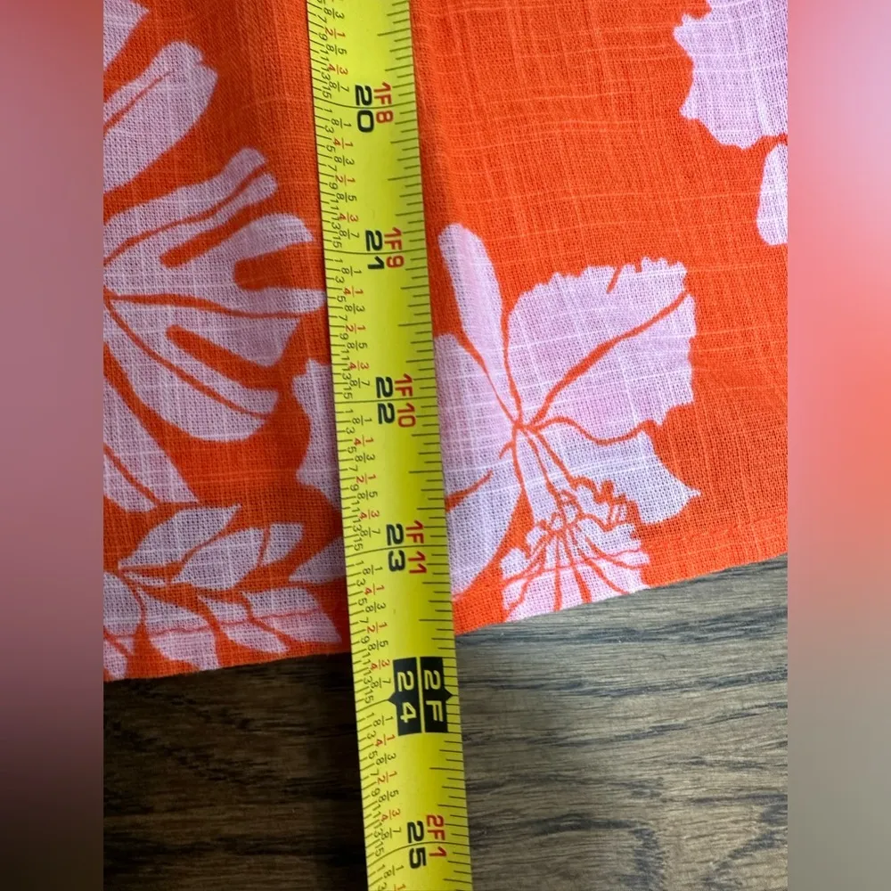 Style and co orange tiered cotton peasant blouse sleeveless size 2X - Image 5