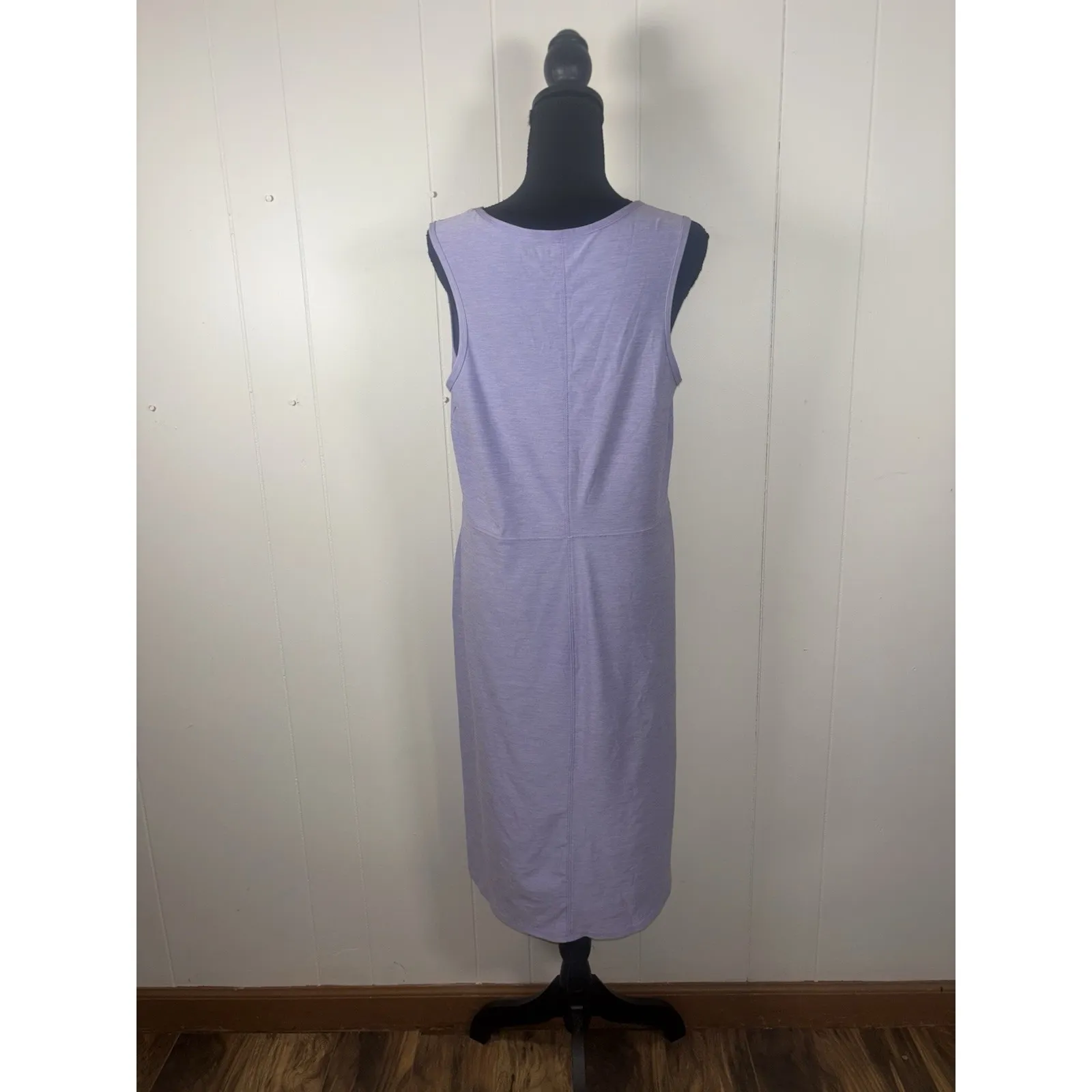 Duluth Trading Dress Sz L Purple Jersey Stretch Sleeveless Scoop Neck Outdoor Size L - Image 2