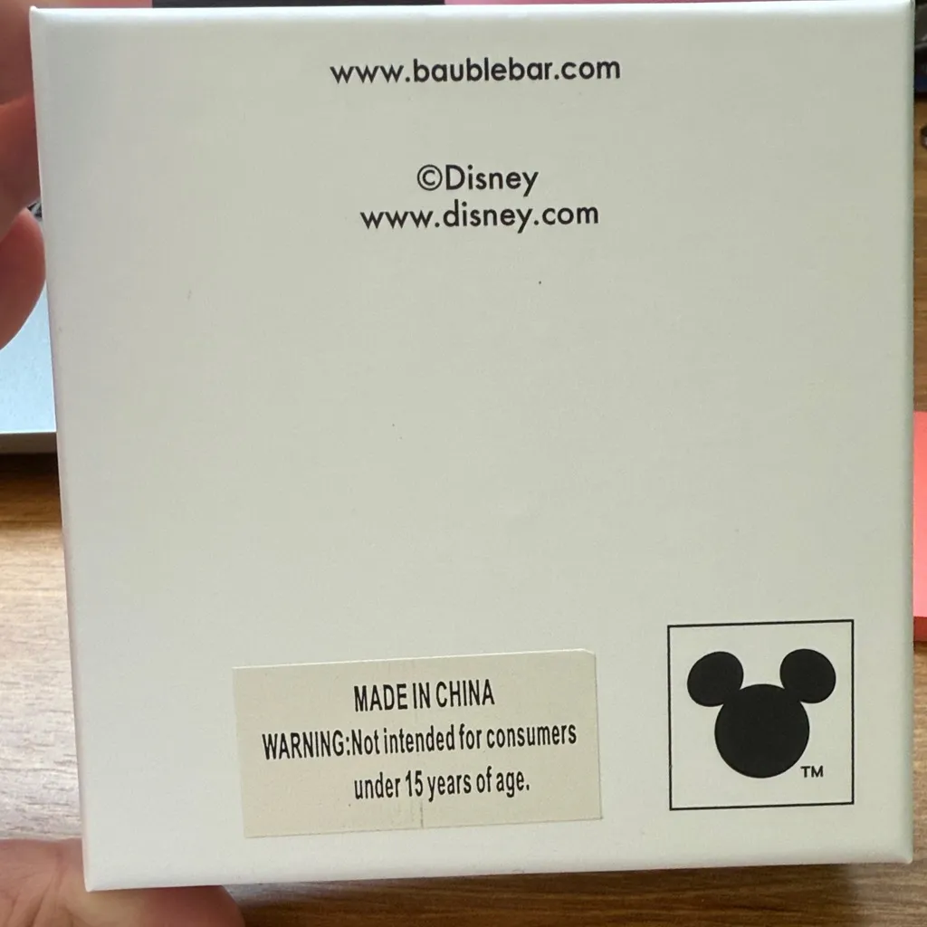 Disney BaubleBar Snow White Bird Stud Earrings Set Rose Gold Tone Enamel NIB‎ - Image 2