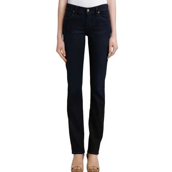 Citizens of Humanity The Ava Low Rise Straight Leg Dark Wash Denim Jeans Size 28 - Image 5
