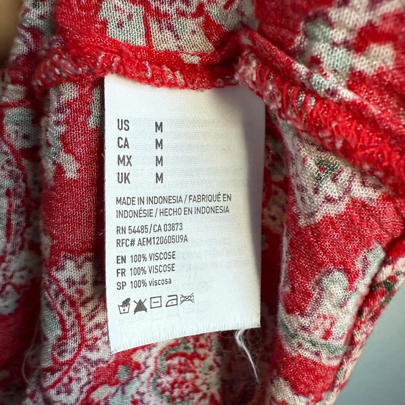 American Eagle Paisley Dress boho‎ Y2k Cottage Summer Sundress sz M - Image 6