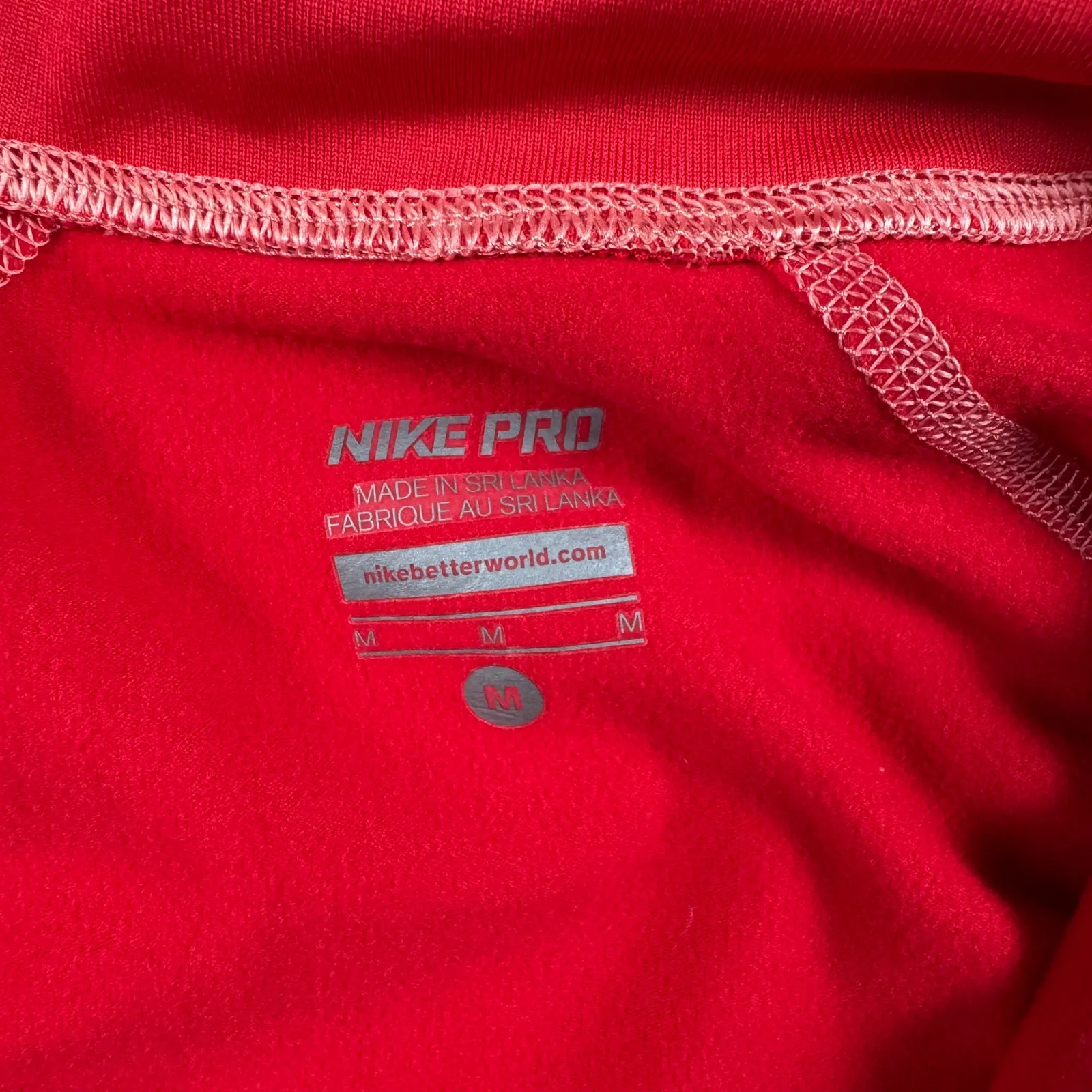 Nike Pro 1/4 Zip Long Sleeve Women's Medium - Image 4