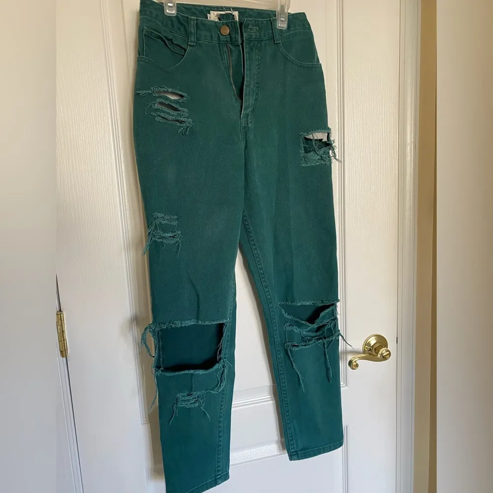 distress denim jeans - Image 2