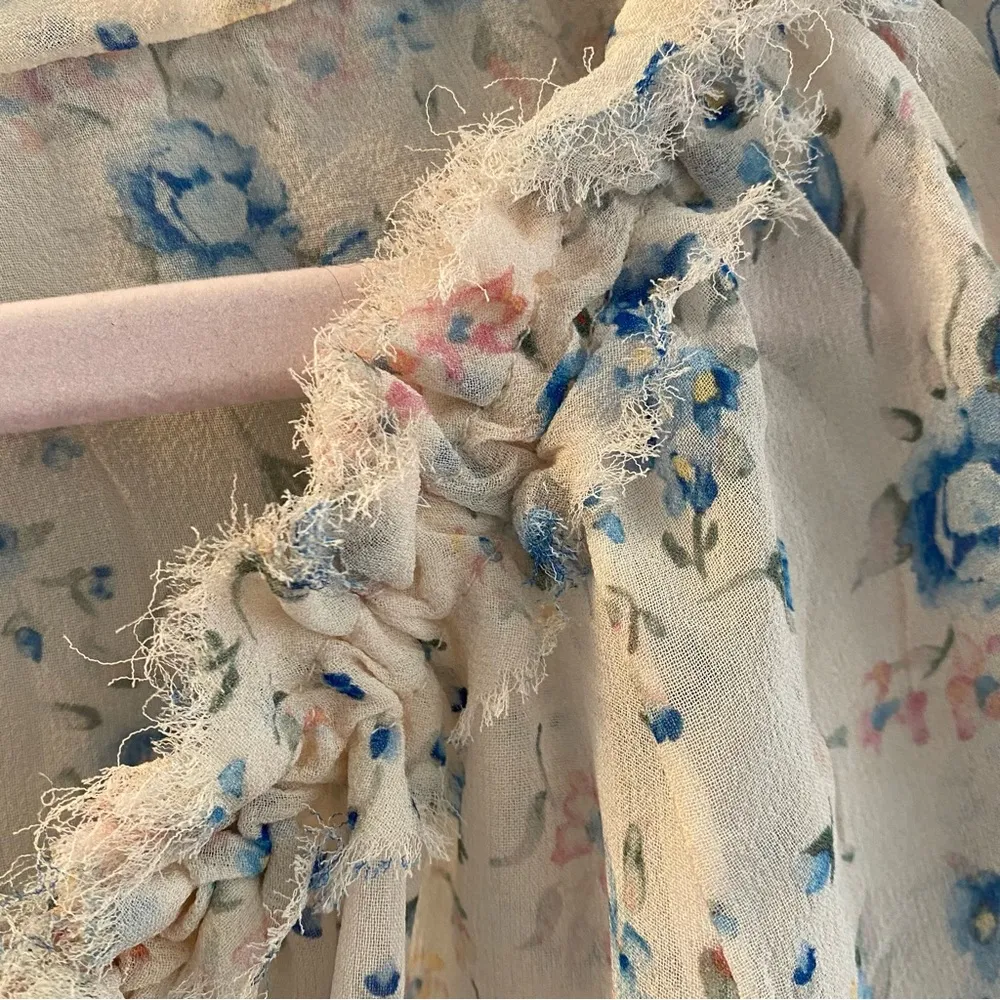 LoveShackFancy Pearl River Popover Dress XS - Image 5