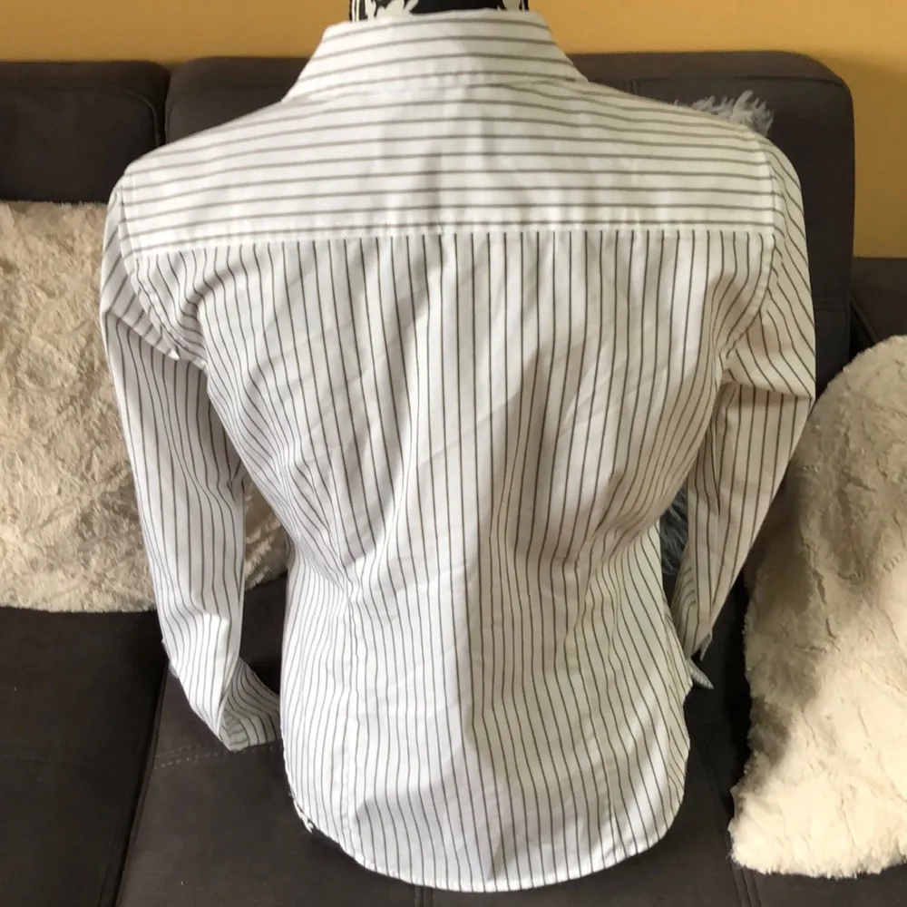 LIZ CLAIBORNE Striped Button Down Shirt Petite M - Image 5