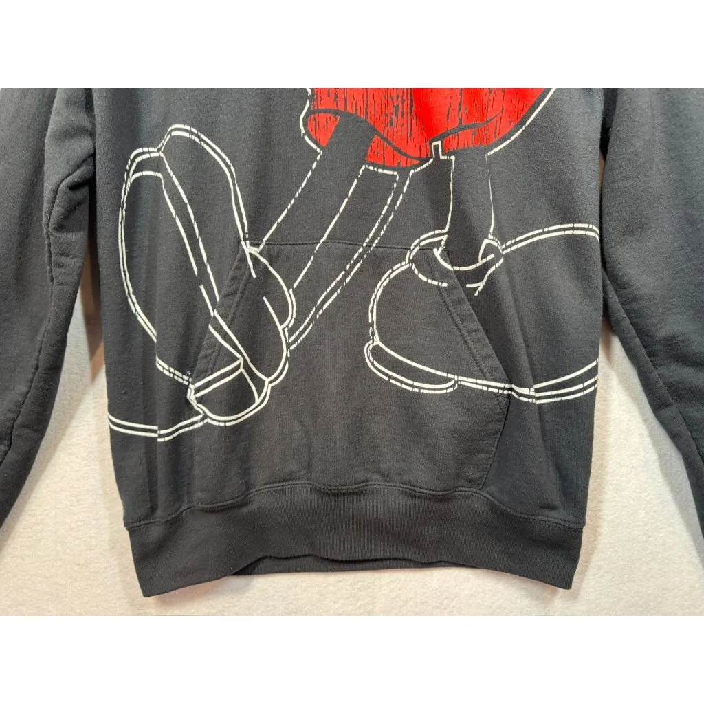 Disney Parks Hoodie Mickey Mouse Graphic Print Ears Hood Sweatshirt Adult Medium - Image 3