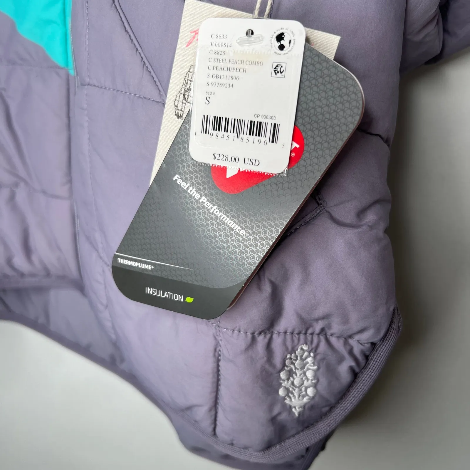 Free People Pipa Stripe Quilted Packable Puffer Jacket Size Small - Image 4